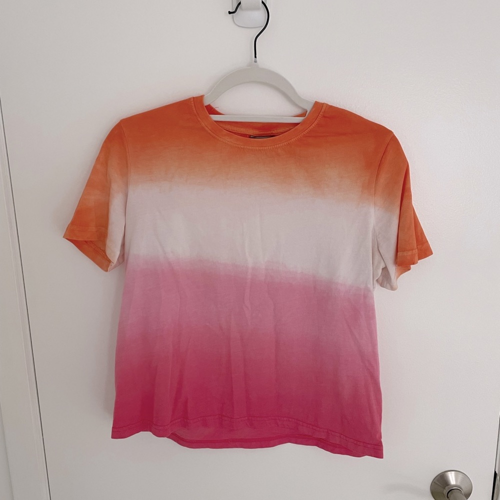 Oliver Bonas multi colour bright tee, size UK 10 (US 6)
